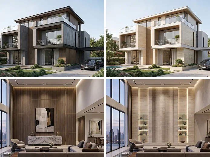 Interior & exterior wall design