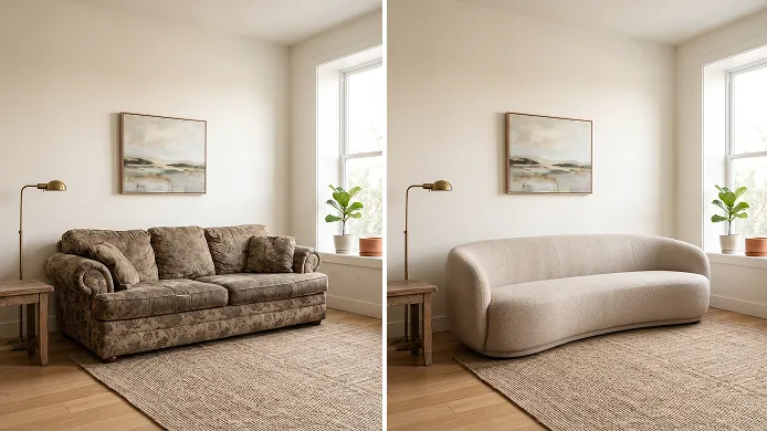 AI furniture replace