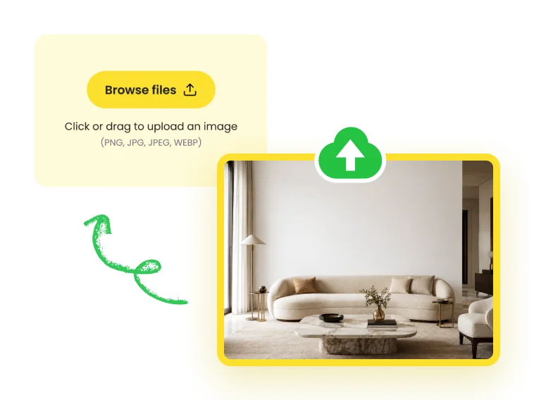 Upload wall photo