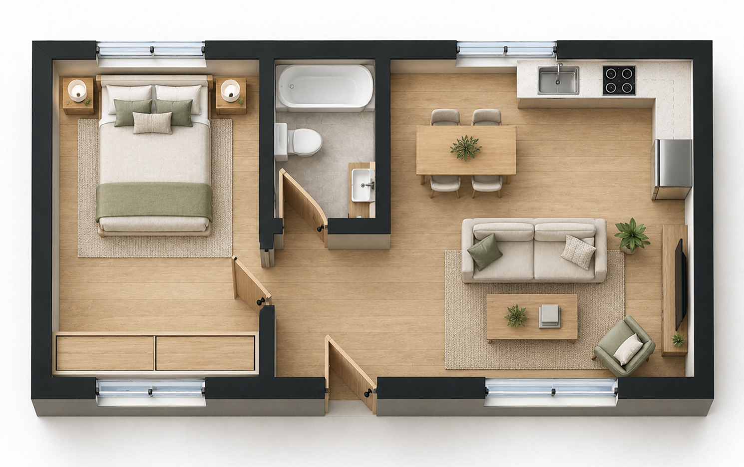 One bedroom house
