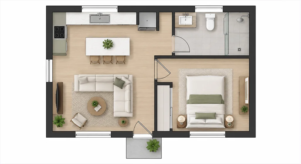 One furnished floor shown in a single image